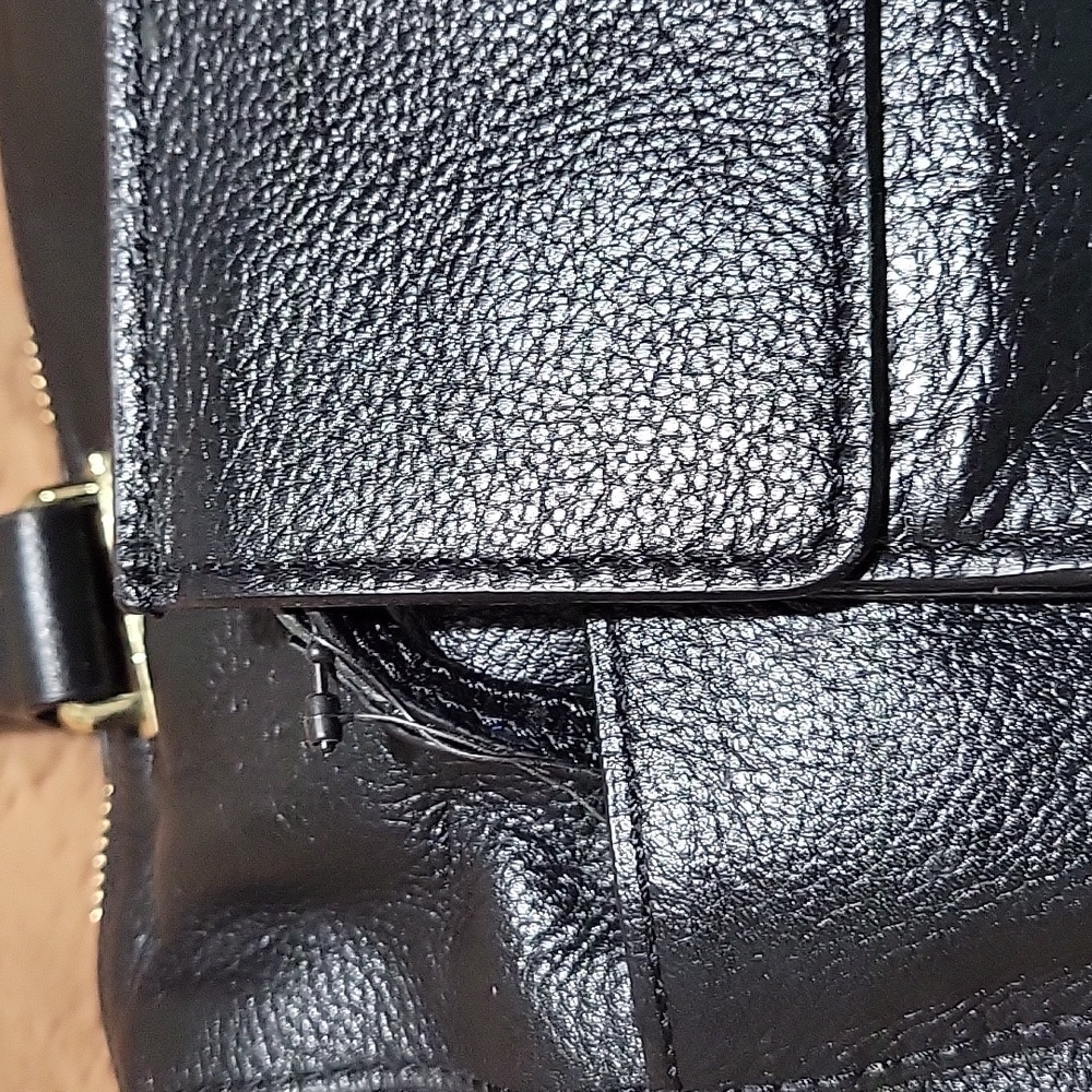 Rachel by Rachel Roy Black Leather Handle Bag with Wristlet with Removable Strap - Picture 4 of 11